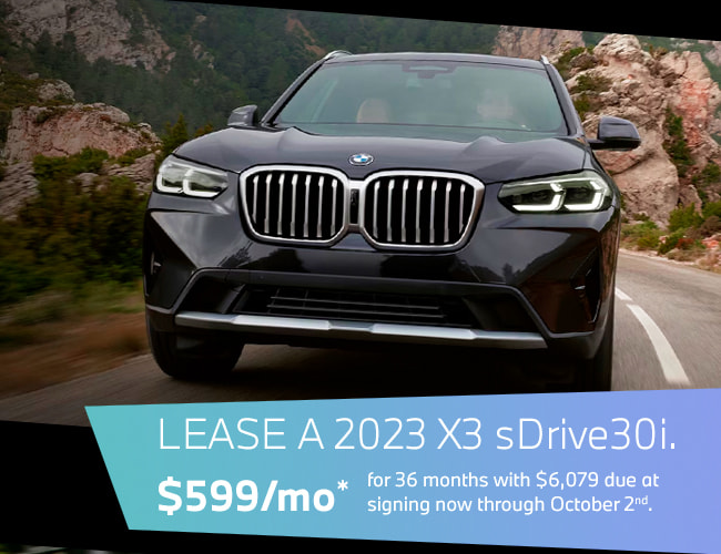 Lease a 2023 X3 sDrive30i.