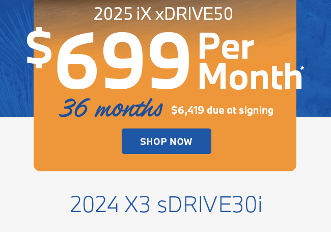 $699 per month 2025 iX