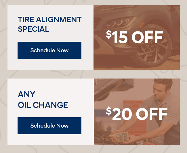 Tire Alignment & Oil Change Savings