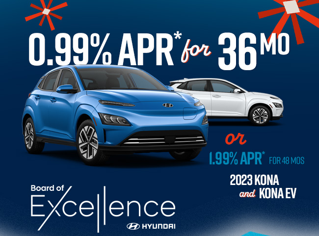 0.99% APR* for 36 Months or 1.99% APR* for 48 Months