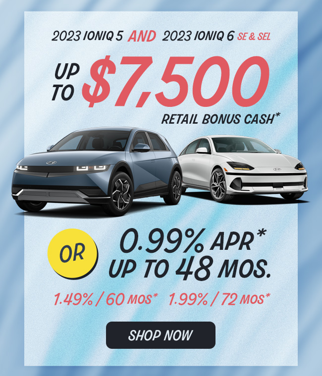 up to $7500 retail bonus cash