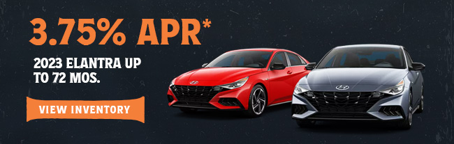 3.75% APR 2023 Elantra Up to 72 Months