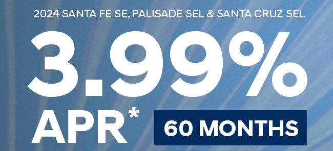 3.99% APR for 60 months select SUV's