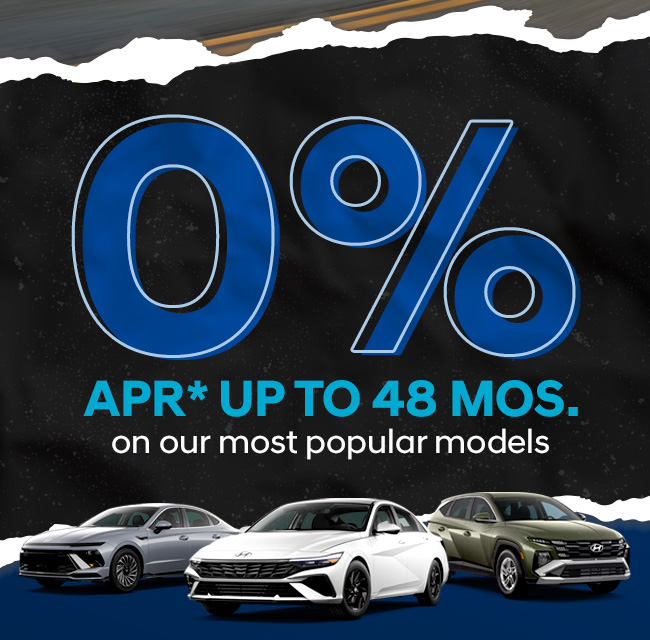0% APR up to 48 months on most popular models