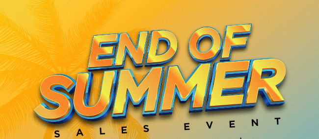 End of Summer Sales Event
