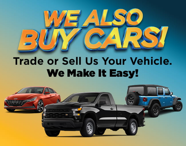 We Also Buy Cars!