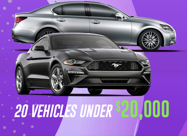 20 Vehicles under $20,000