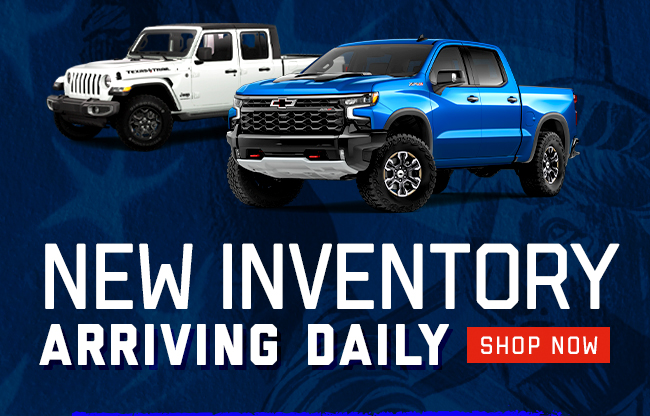 New Inventory Arriving Daily