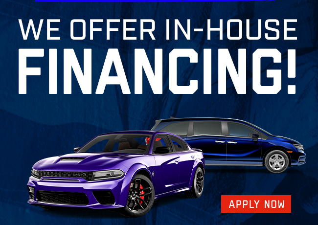 We Offer in-House Financing
