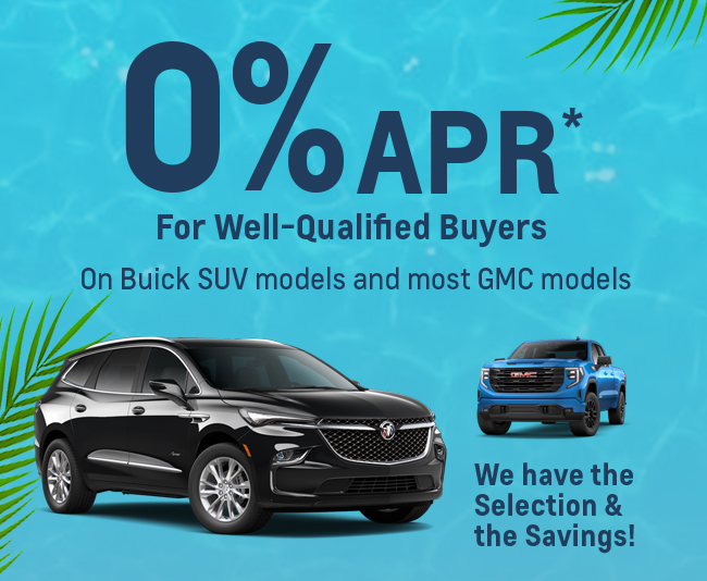 0% APR* For Well-Qualified Buyers