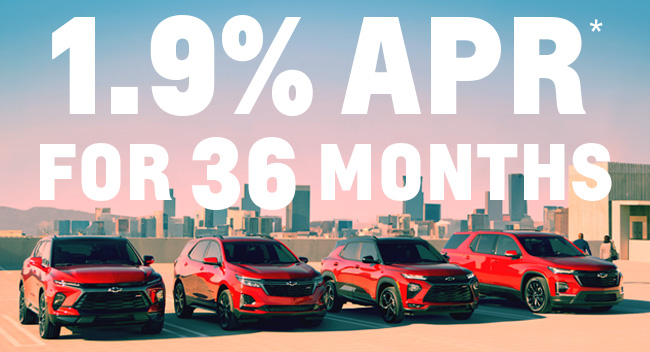 1.9% APR for 36 Months