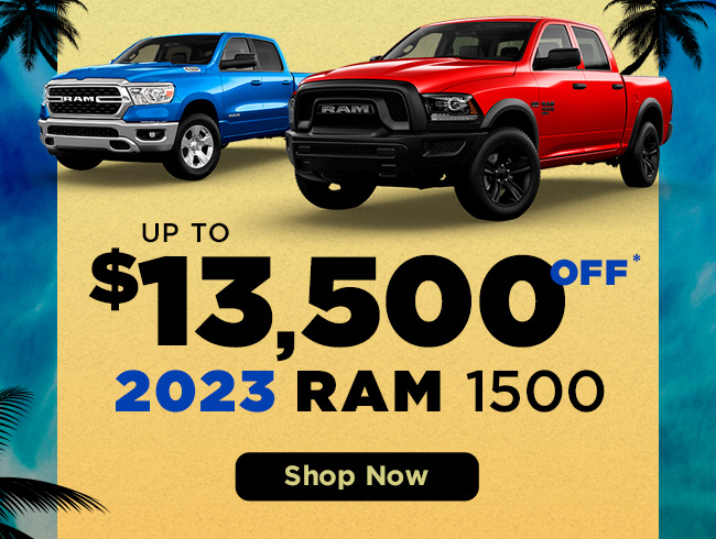 Up to $13,500 Off 2023 Ram 1500