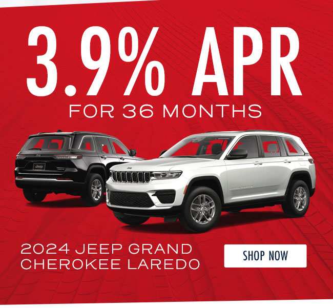 3.9% APR for 36 months - 2024 Jeep Grand Cherokee Laredo