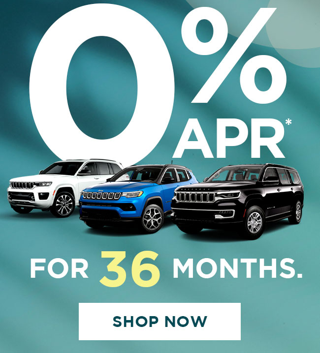 0% APR for 36 Month All Jeep Models