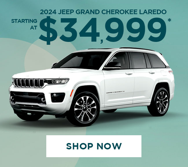 2024 Jeep Grand Cherokee Laredo starting at $34,999