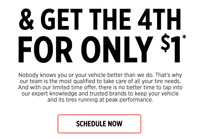 & Get the 4th for only $1
