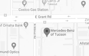 Local map around Mercedes-Benz of Tucson