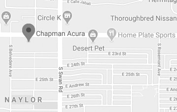 Local map around Chapman Acura